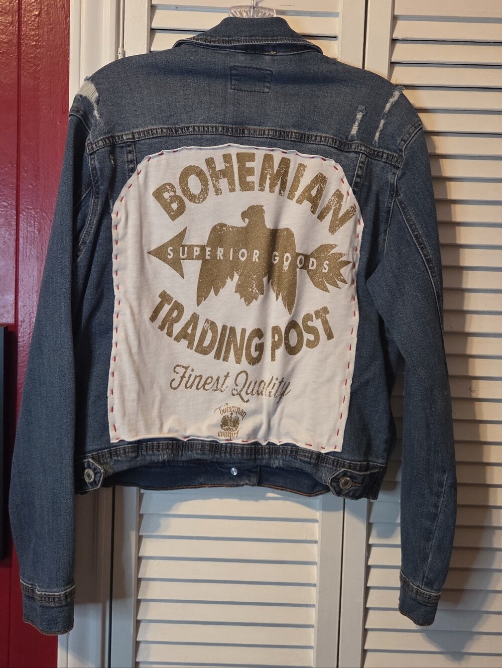 Bohemian Cowgirl Bohemian Trading Post Denim Jacket - SZ L